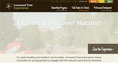 Desktop Screenshot of ironwoodtreeexperience.org