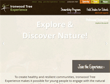 Tablet Screenshot of ironwoodtreeexperience.org